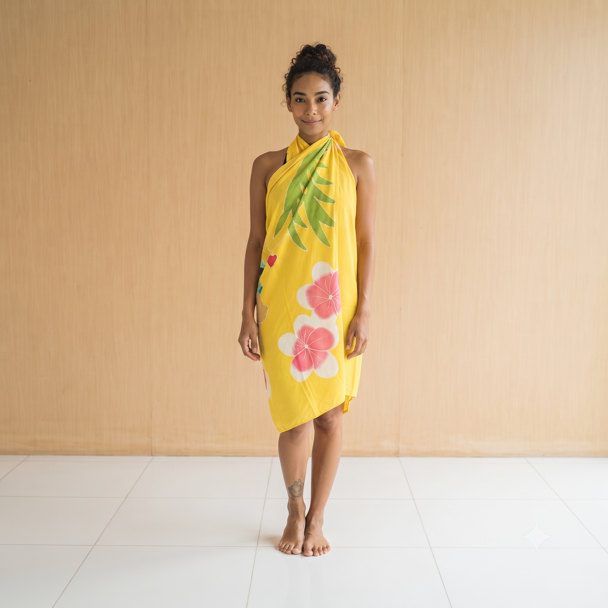 PRE-ORDER - Hand Painted Viscose Sarong 66309