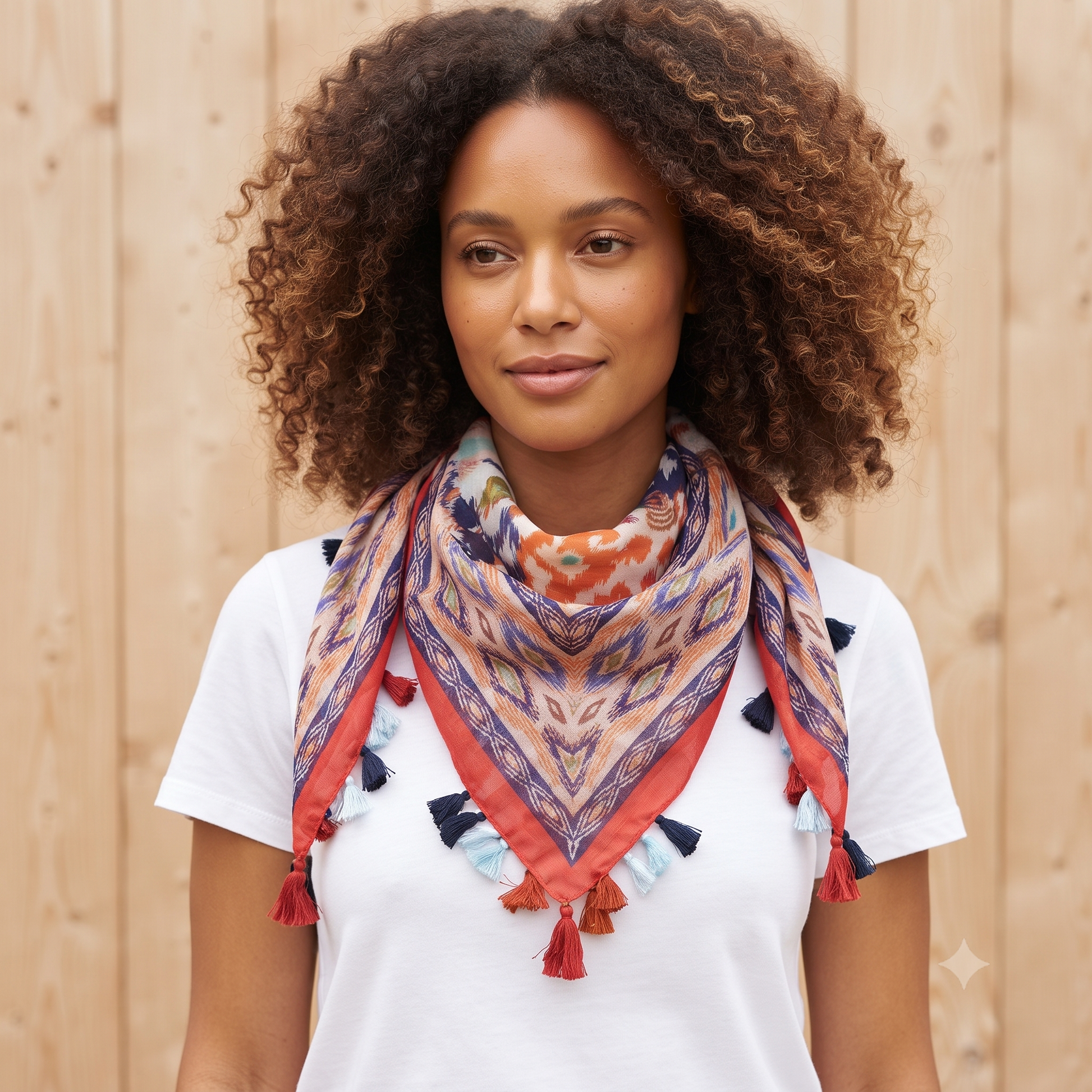 PRE-ORDER Mixed Print Cotton Scarf 63149