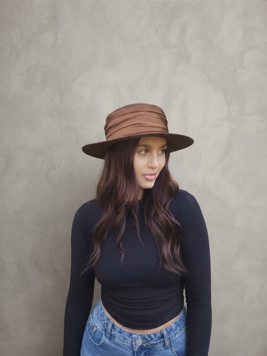 Ribboned Summer Hat - 7243