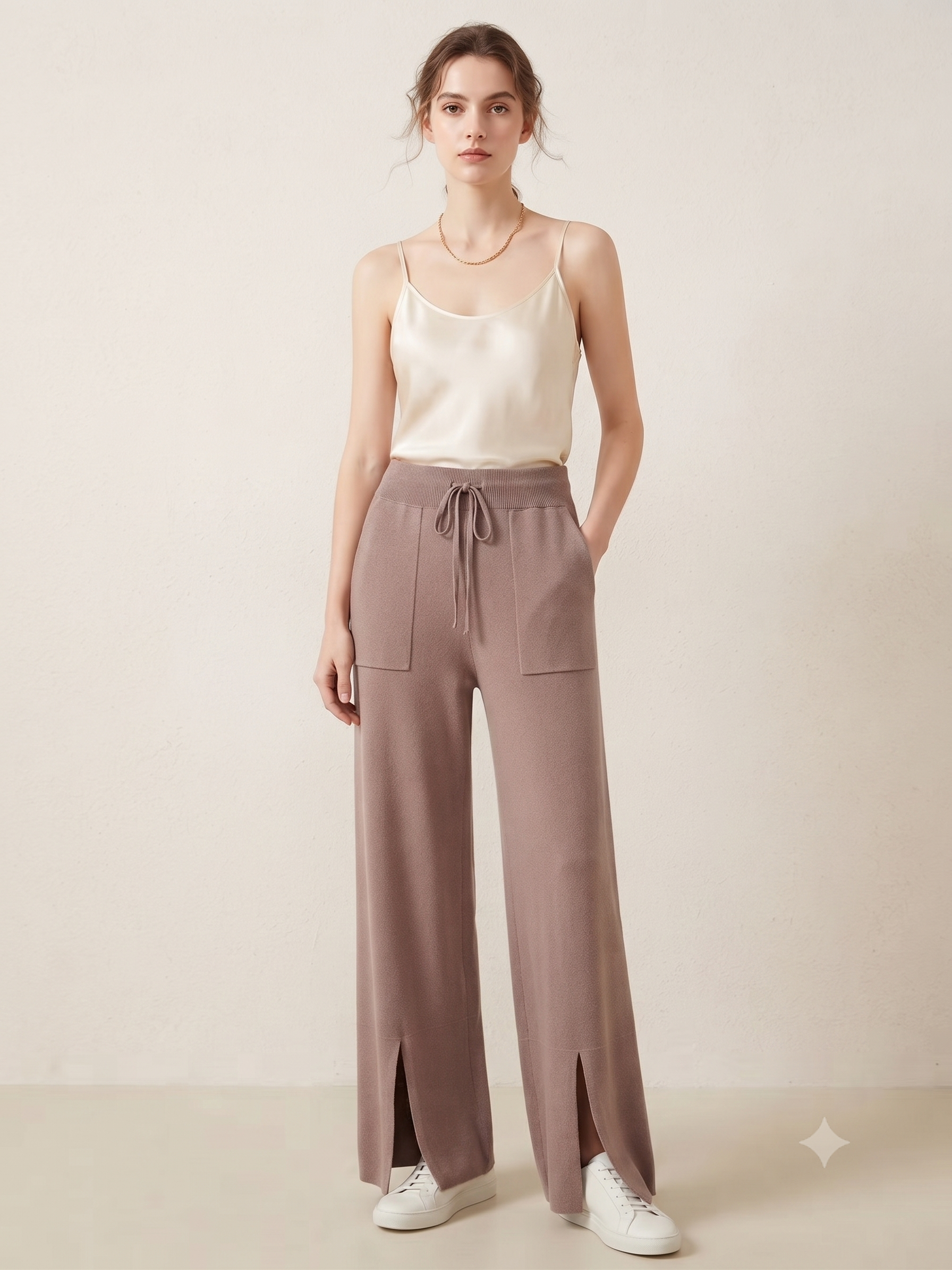 PRE-ORDER Knit Pants Zip B-141