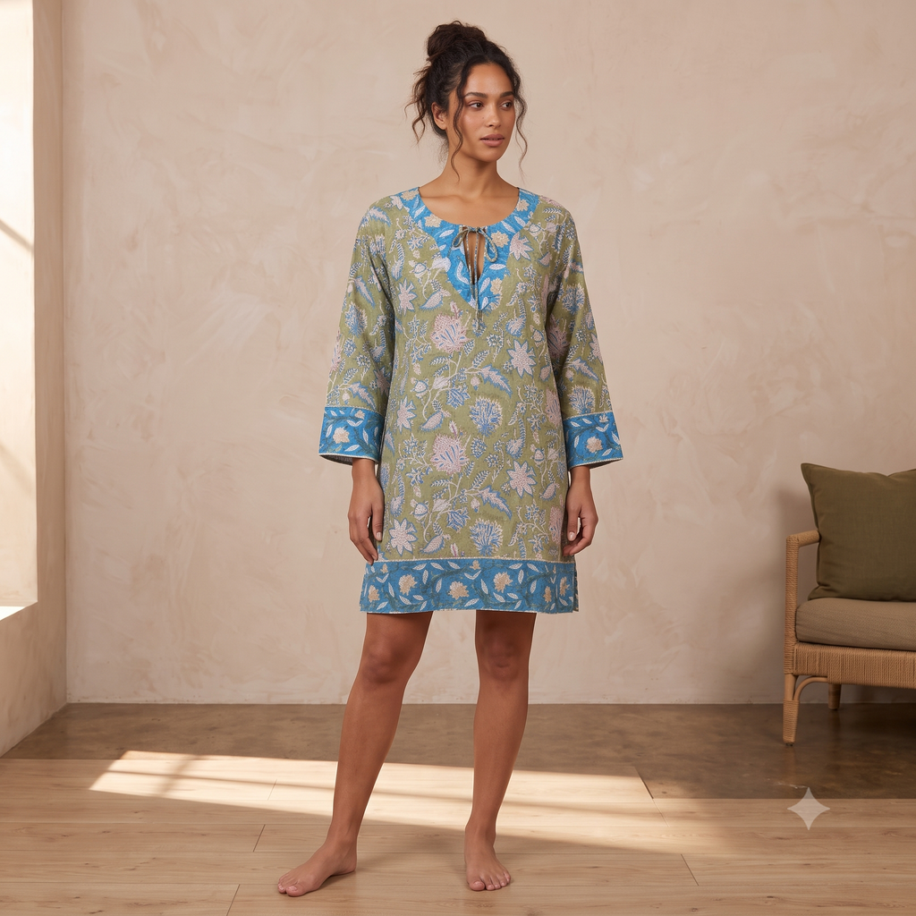 Soft and Light Pure Cotton Summer Tunic 67206