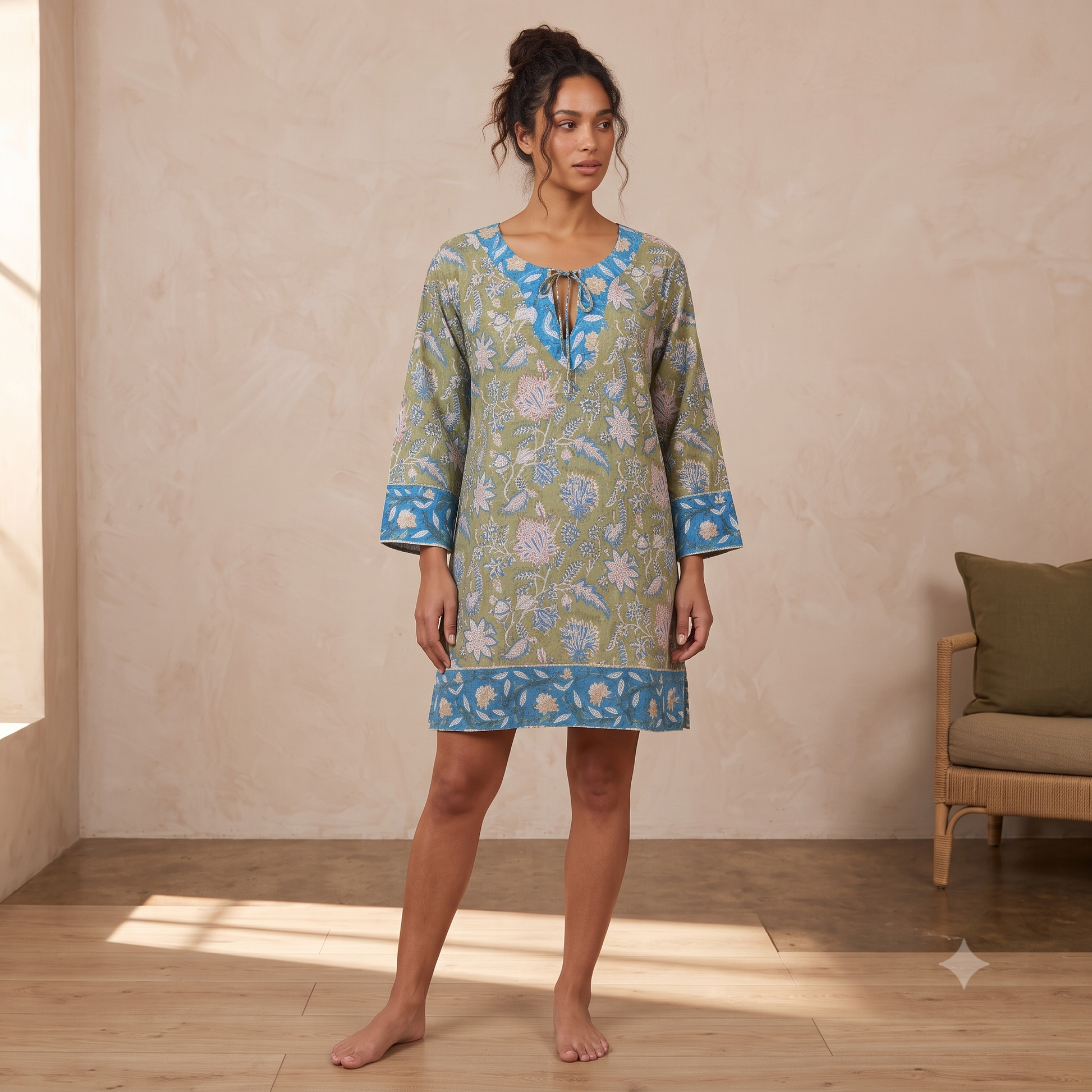 Soft and Light Pure Cotton Summer Tunic 67206