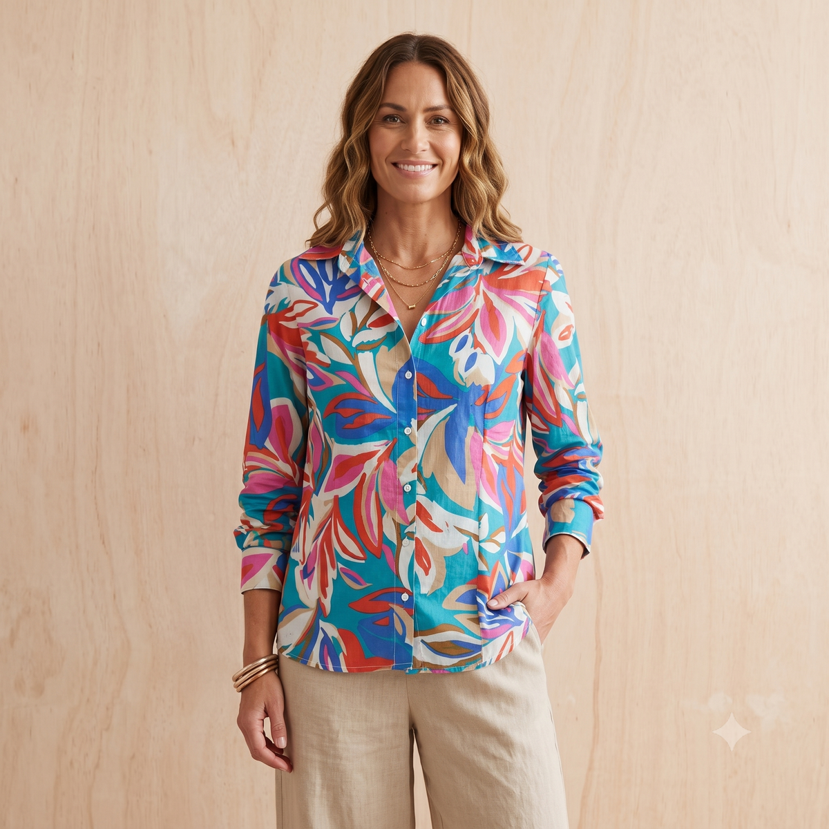 Printed Cotton Shirt 67034