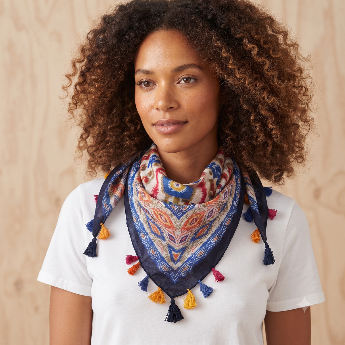 PRE-ORDER Mixed Print Cotton Scarf 63149