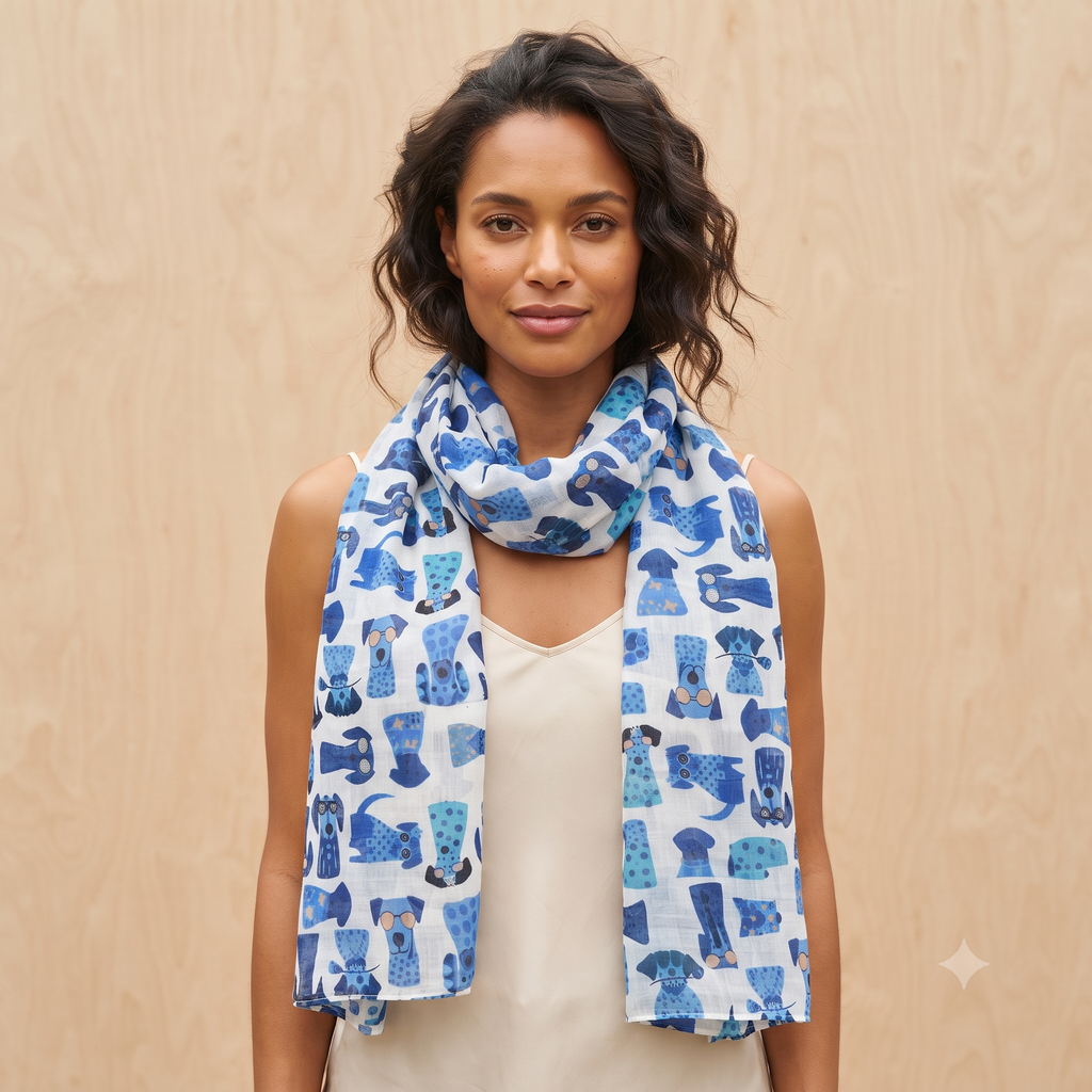 PRE-ORDER Dog Pets Printed Cotton Scarf 67994