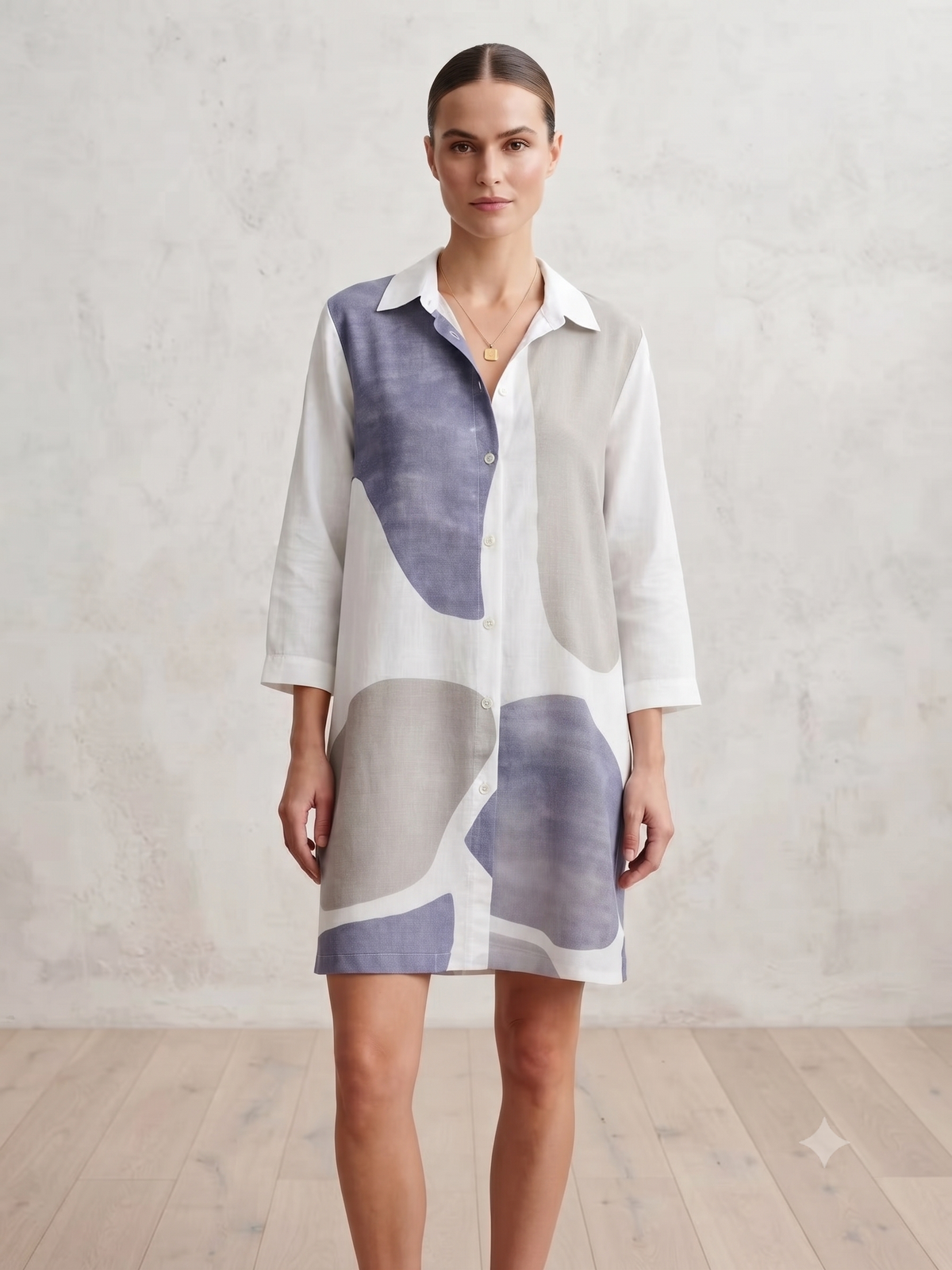 PRE-ORDER Blue Tunic Shirt B-031