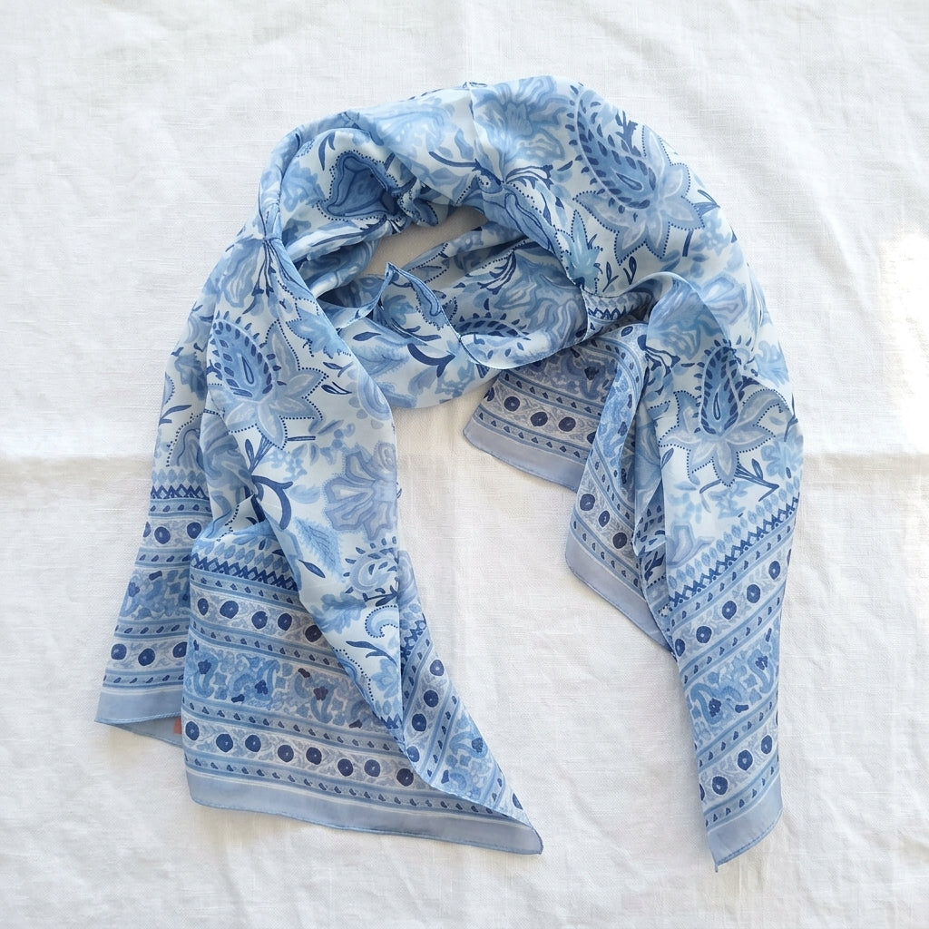 Pure Silk Blue Oriental PS-1058/L