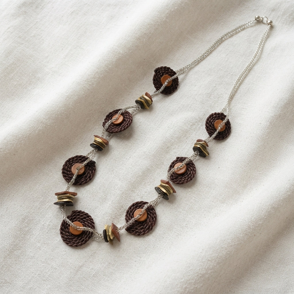 Circle Roped Necklace N14-308