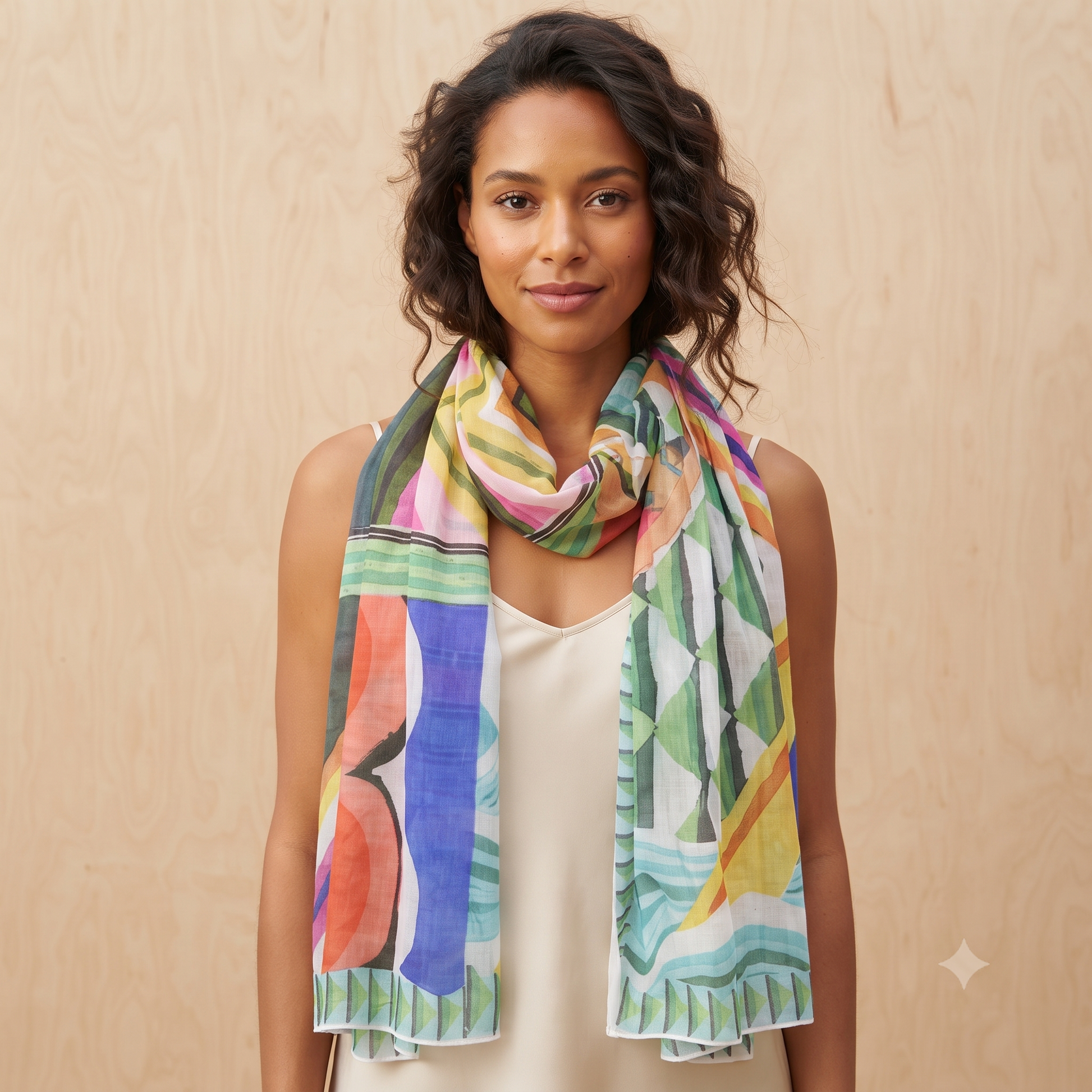 PRE-ORDER Summer Print Cotton Scarf 67061
