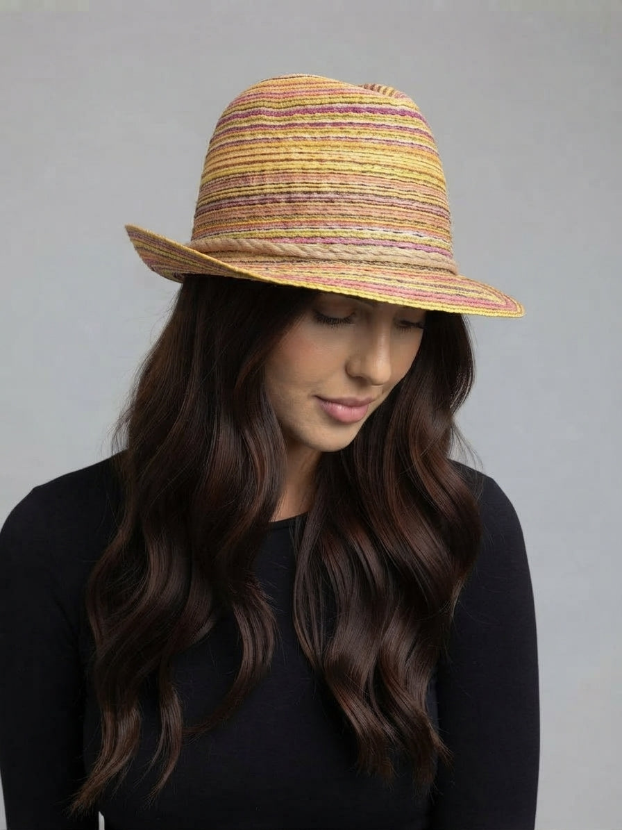 Soft Summer Beach Hat - 7237 Multi