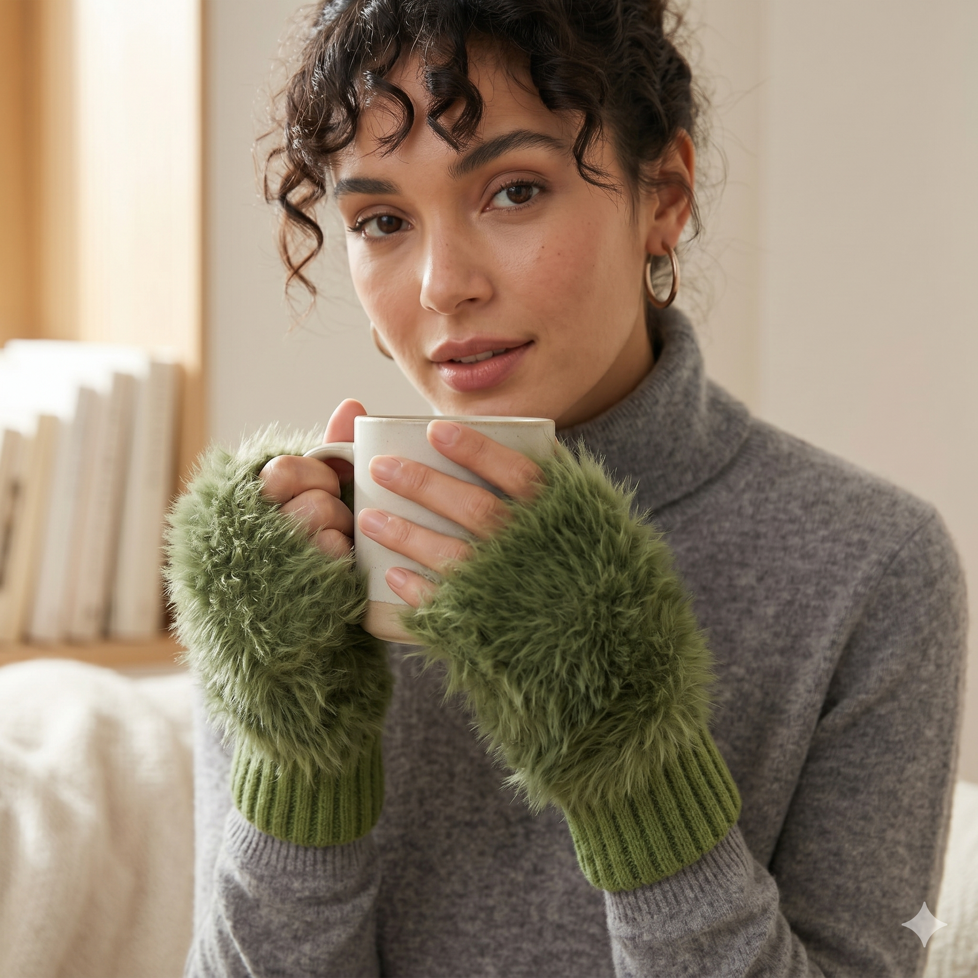 Fluffy Fingerless Handwarmer GL040