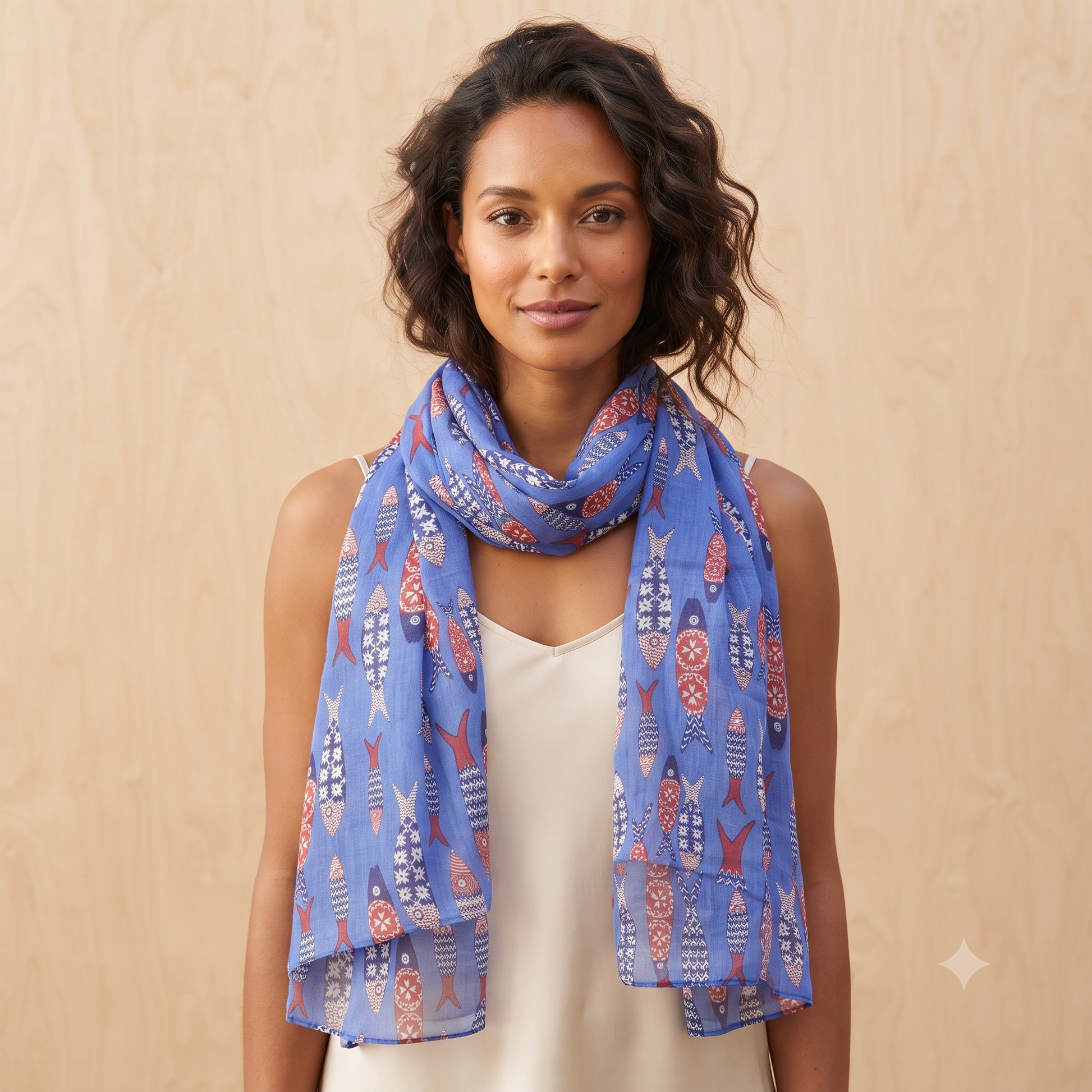 PRE-ORDER Hawaiian Fish Cotton Scarf 67178