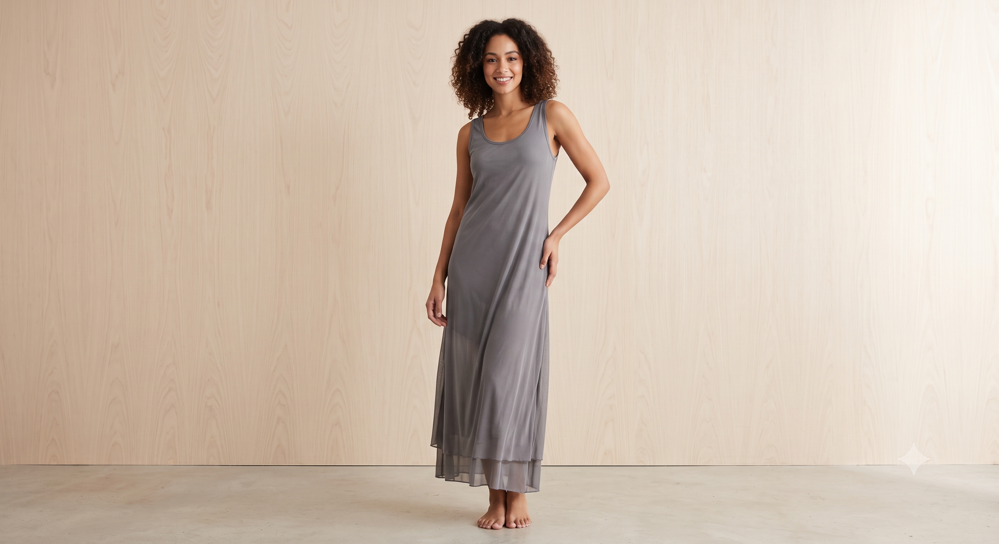 Classic Pure Cotton Long Dress 46411
