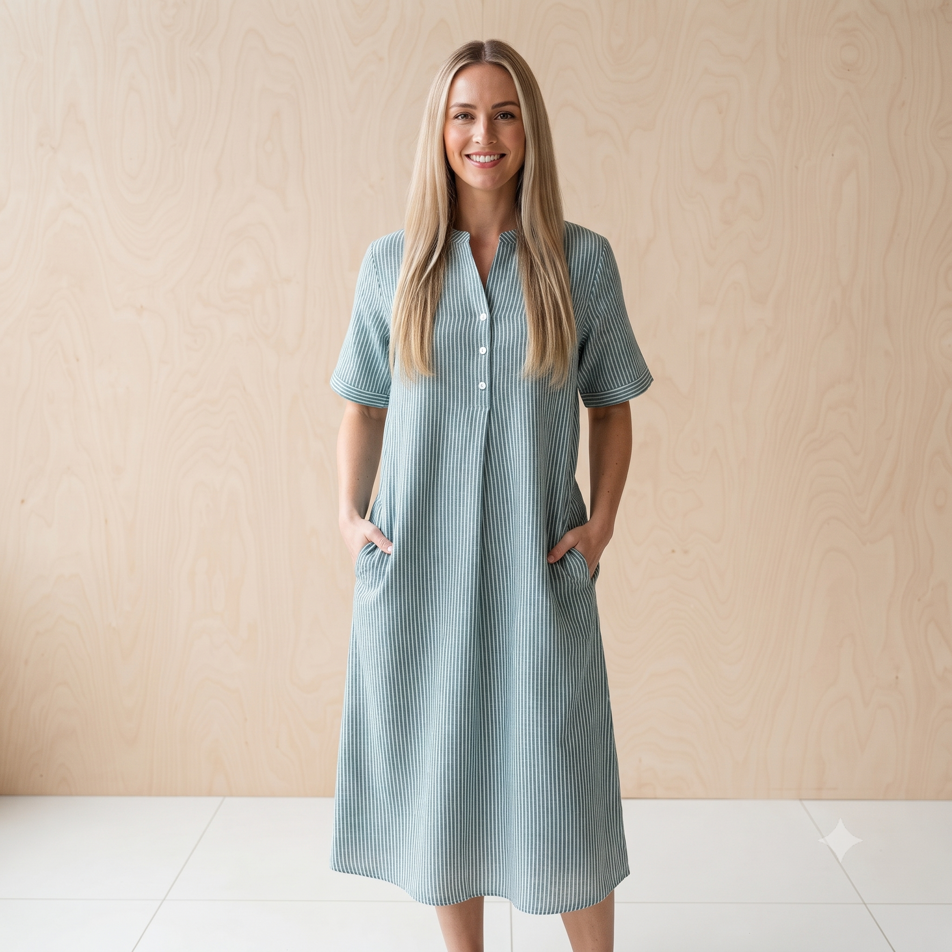 PRE-ORDER Medium Length 3 Buttons Large Dress - 67919-0850