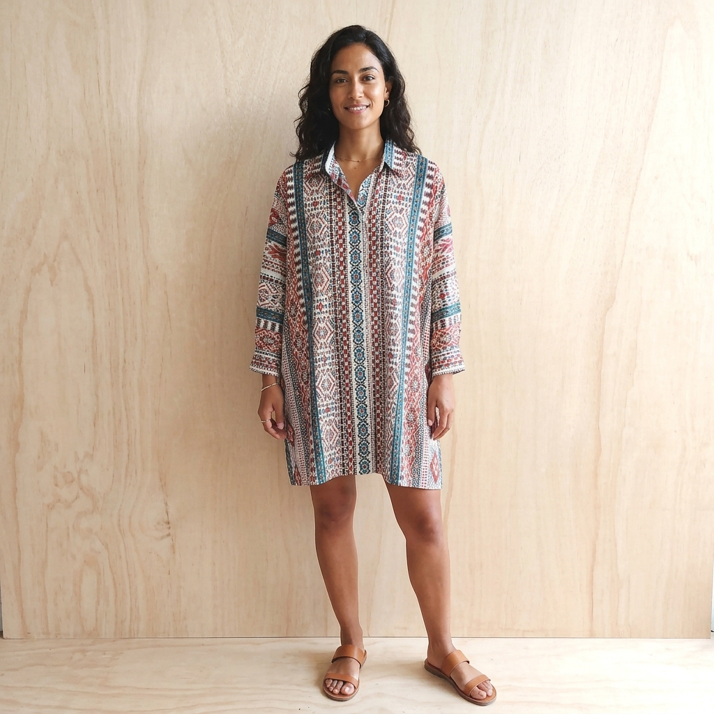 Long Summer Cotton Tunic Light 65950