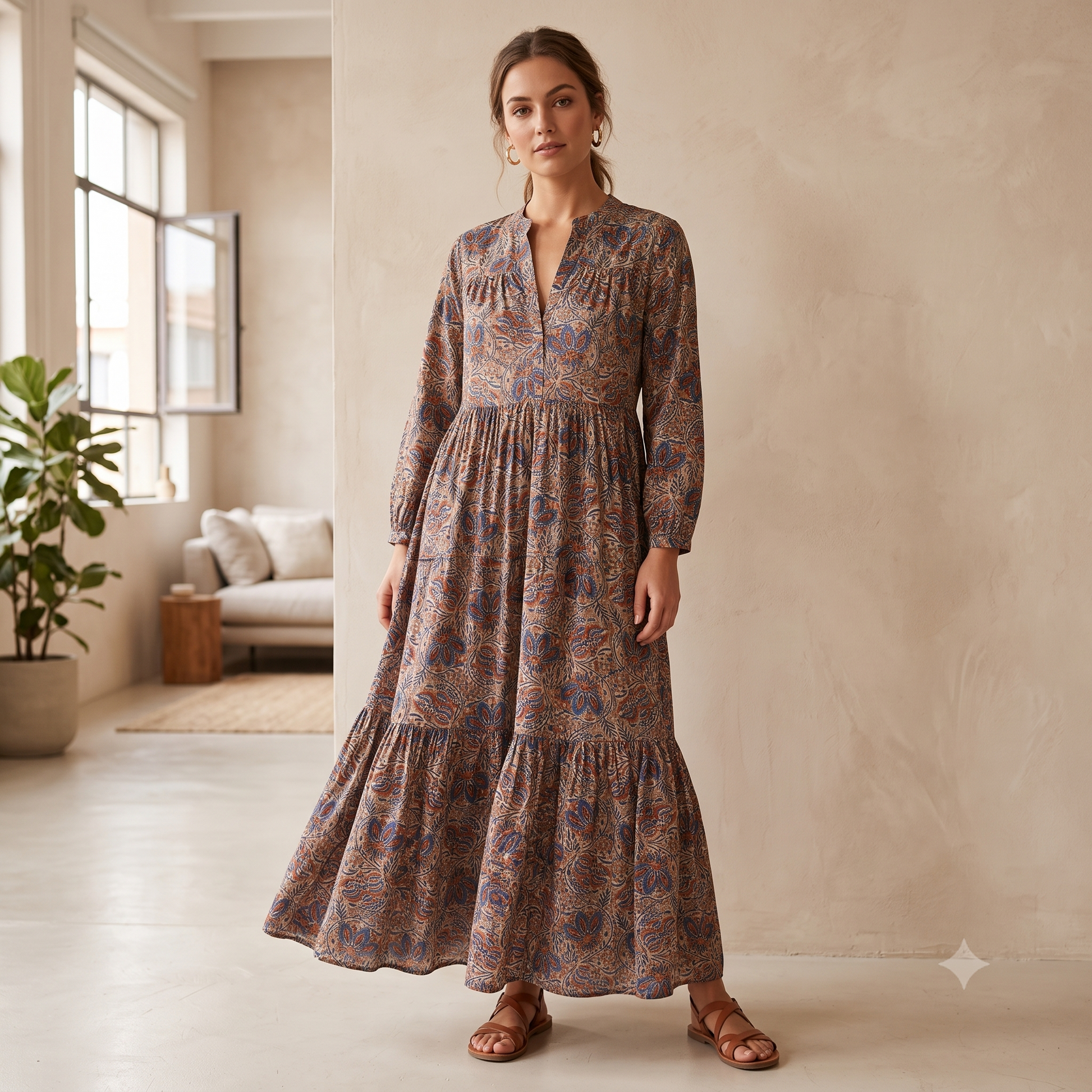 Long Cotton Dress 63255