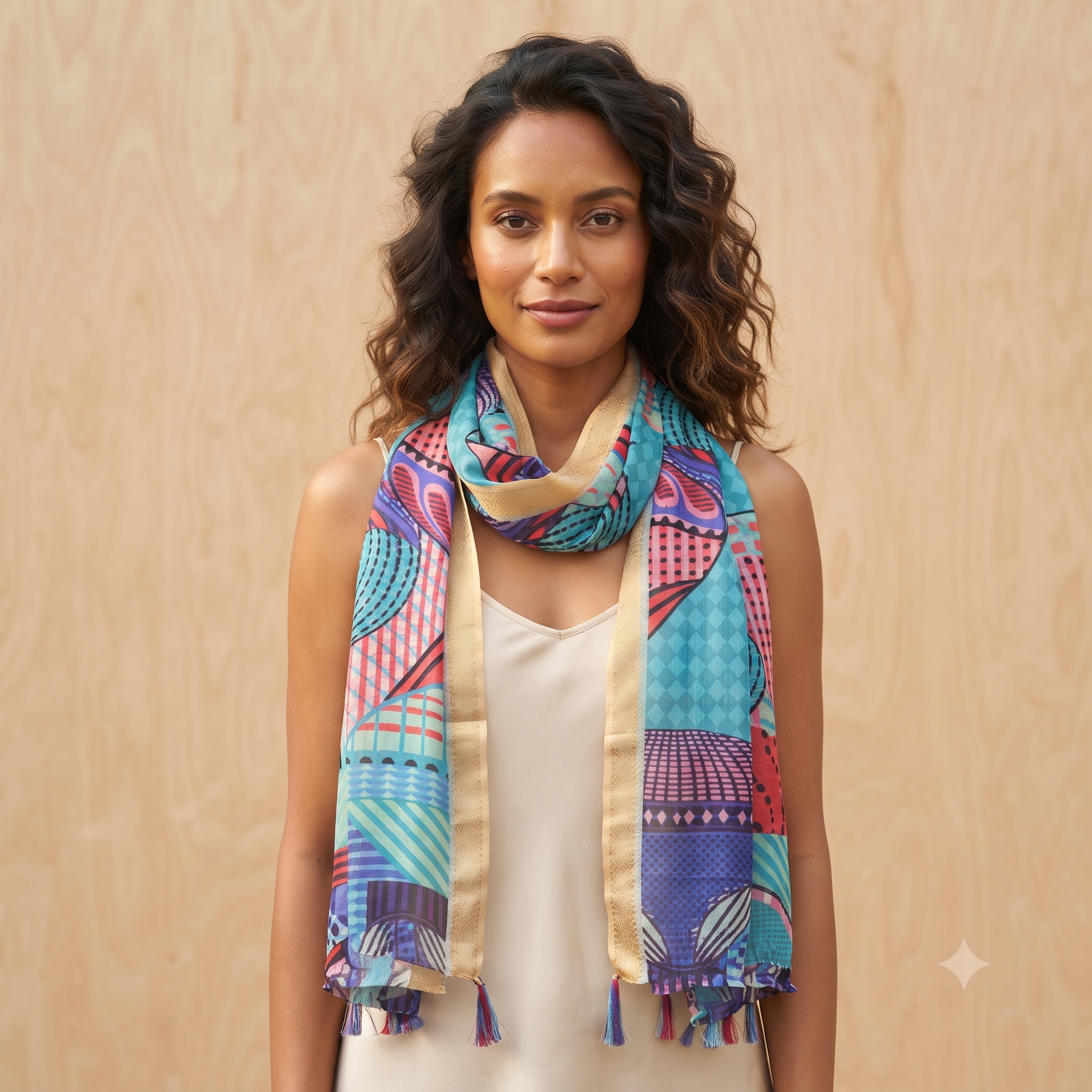 PRE-ORDER Air Ballons Printed Cotton Scarf 68133
