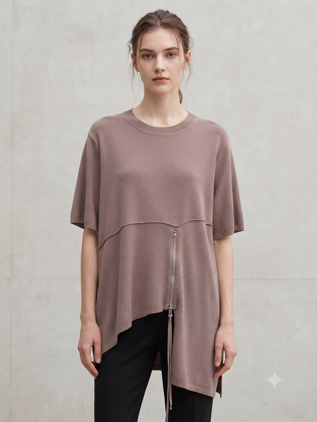 PRE-ORDER Knit Shirt with Zip B-142