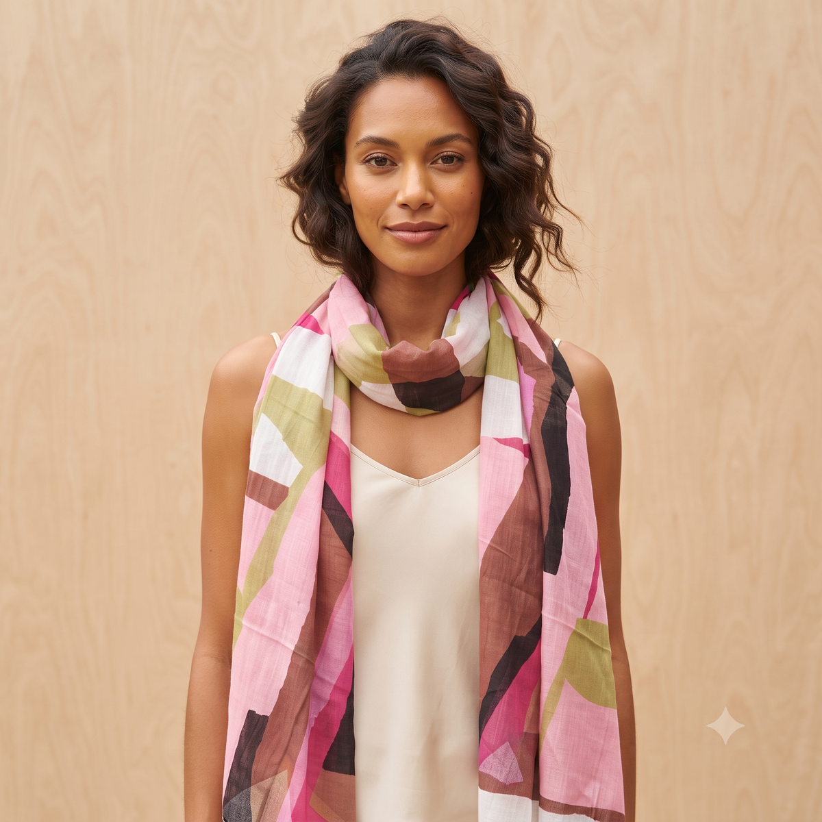 PRE-ORDER Block Print Cotton Scarf 66450