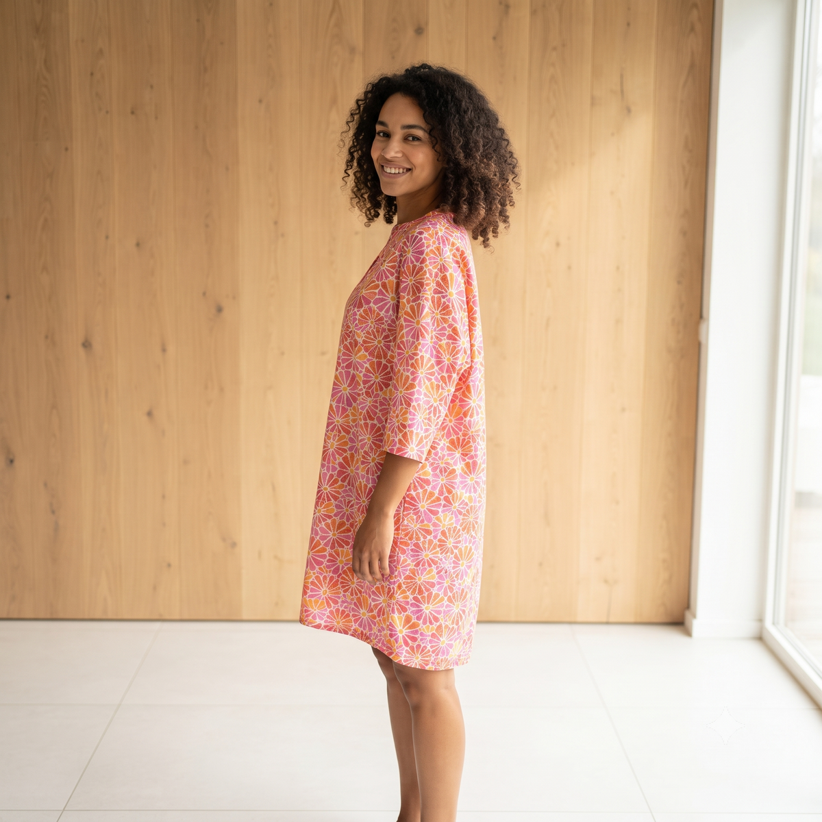 PRE-ORDER - Pleated Cotton Printed Shirt - 67955