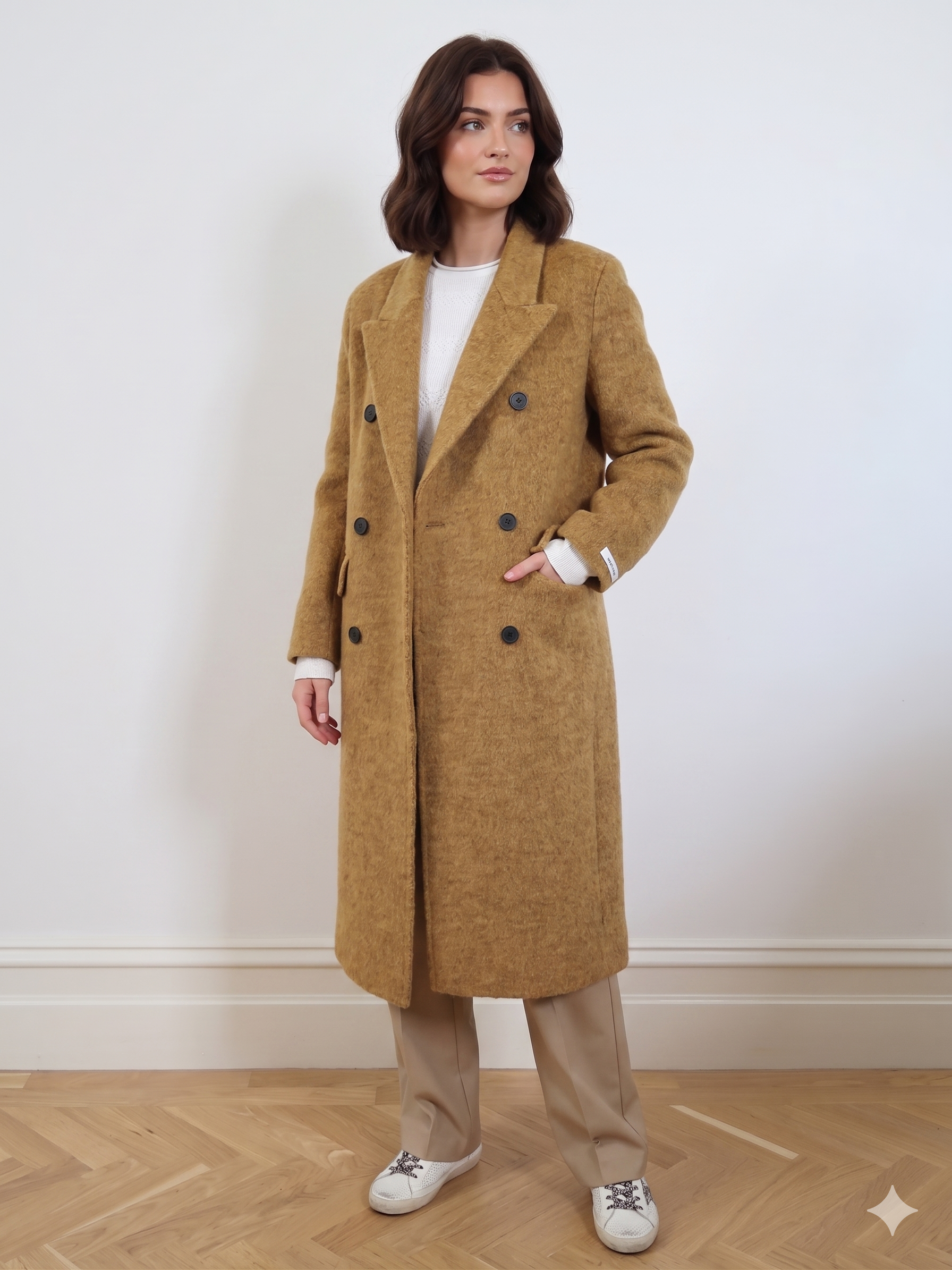 Wool Trench Coat - Mustard SM011