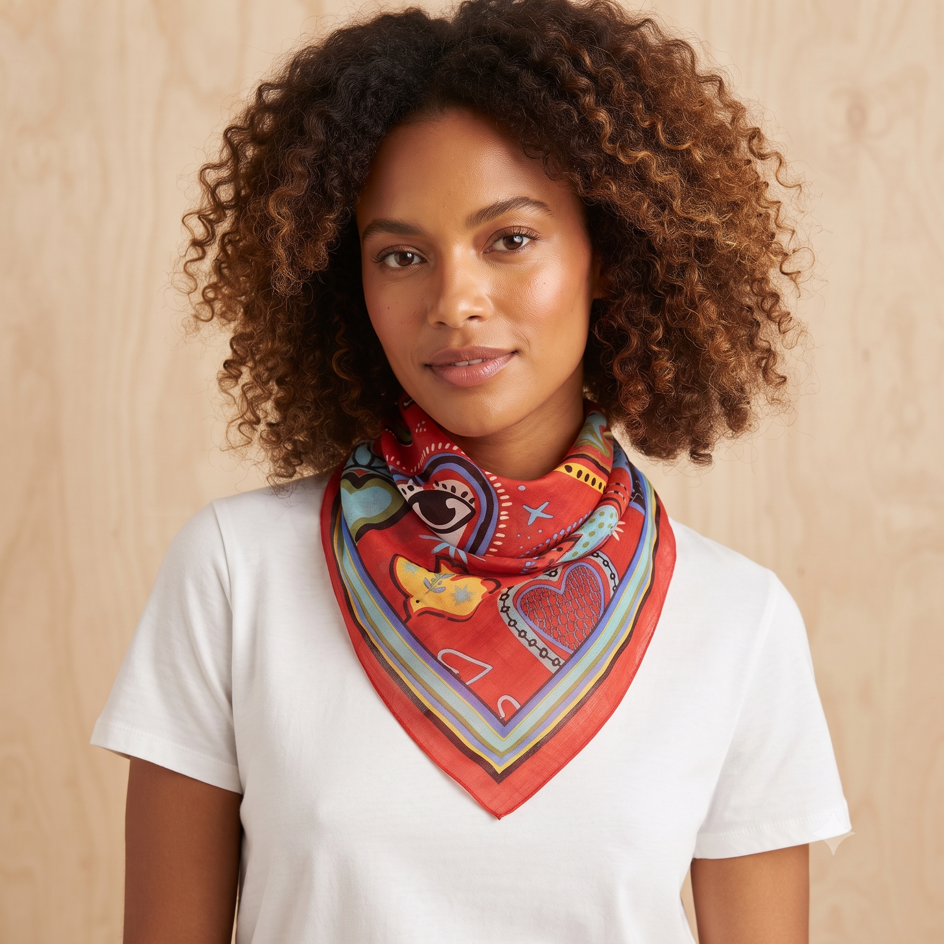PRE-ORDER Happy Hearts Cotton Scarf 67372