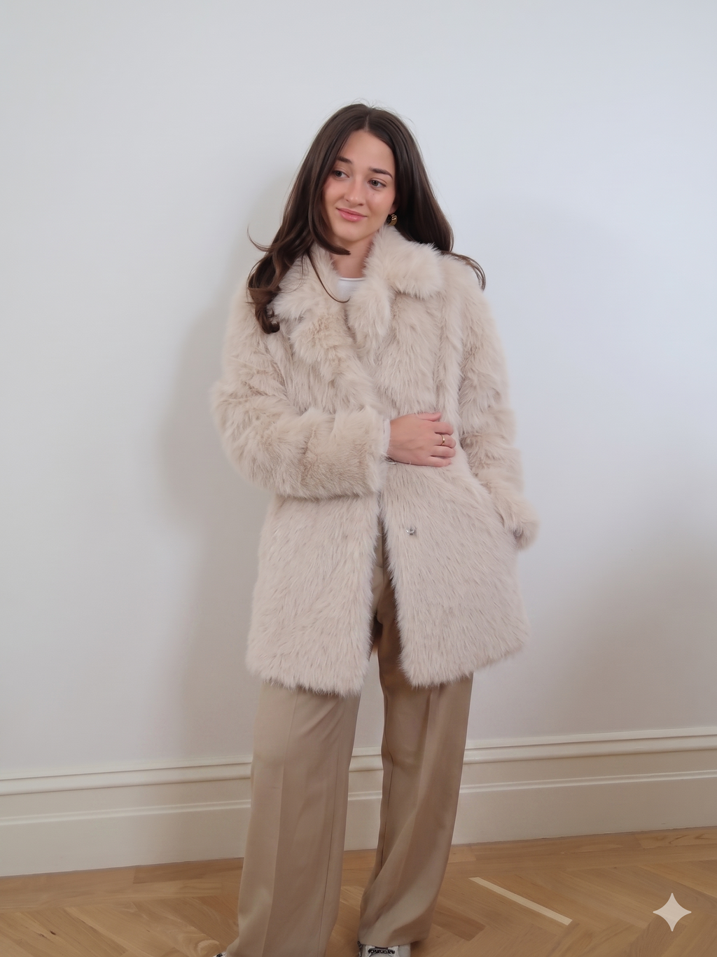Faux Fur Long Coat KRE1176