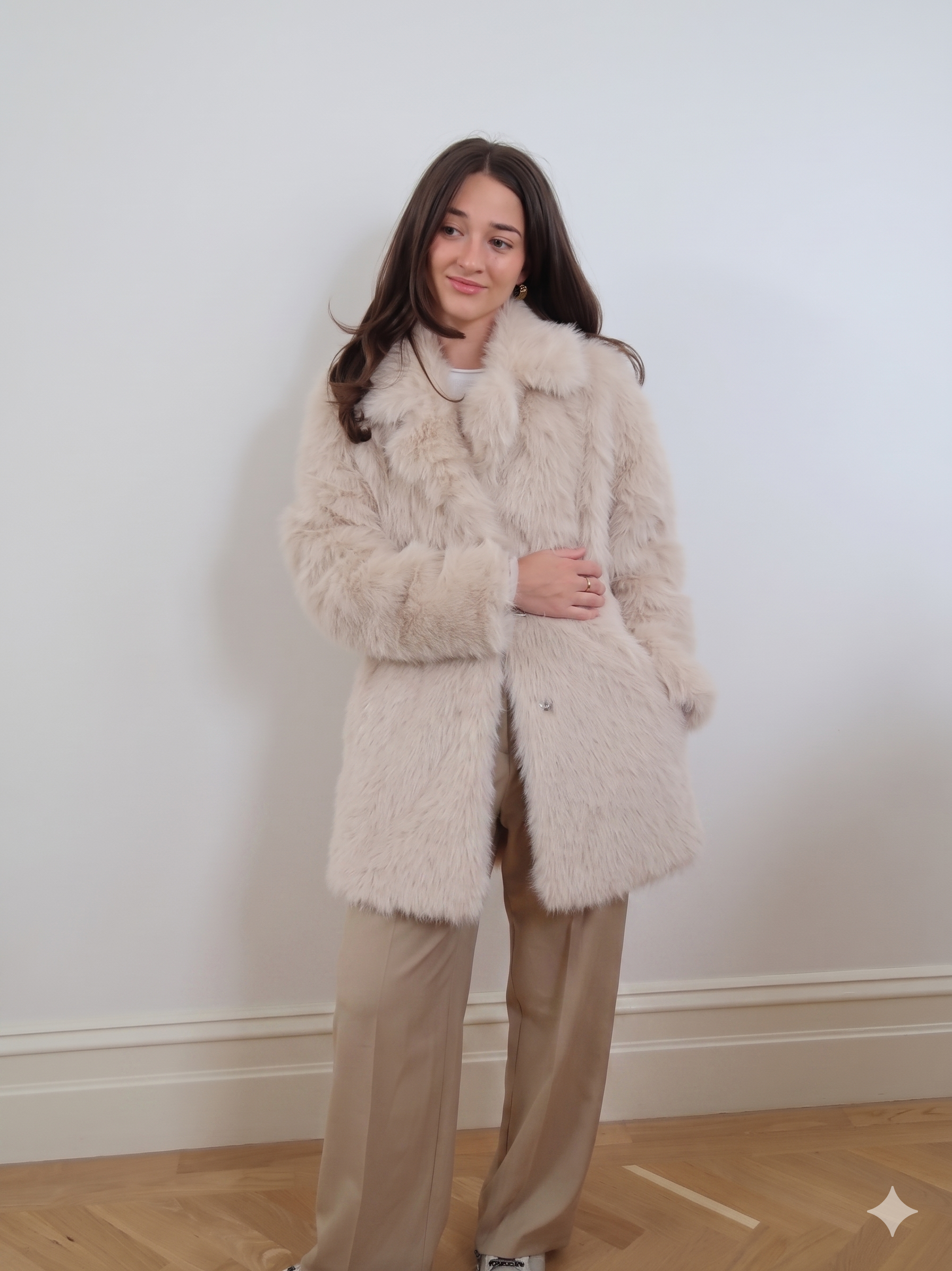 Faux Fur Long Coat KRE1176