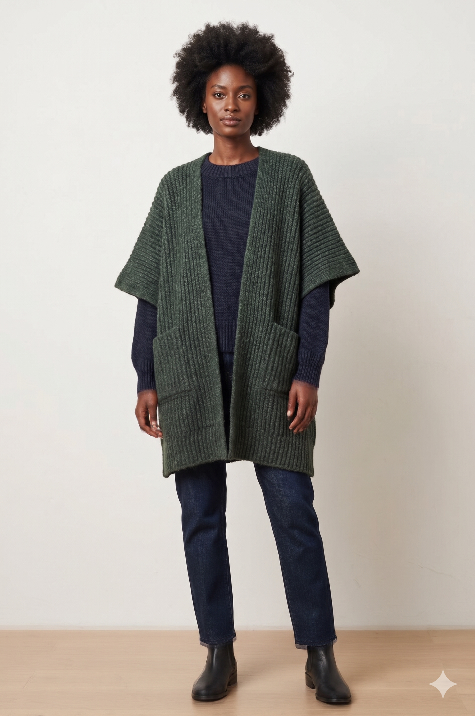 Knitted Cardigan with Pockets - TS22100