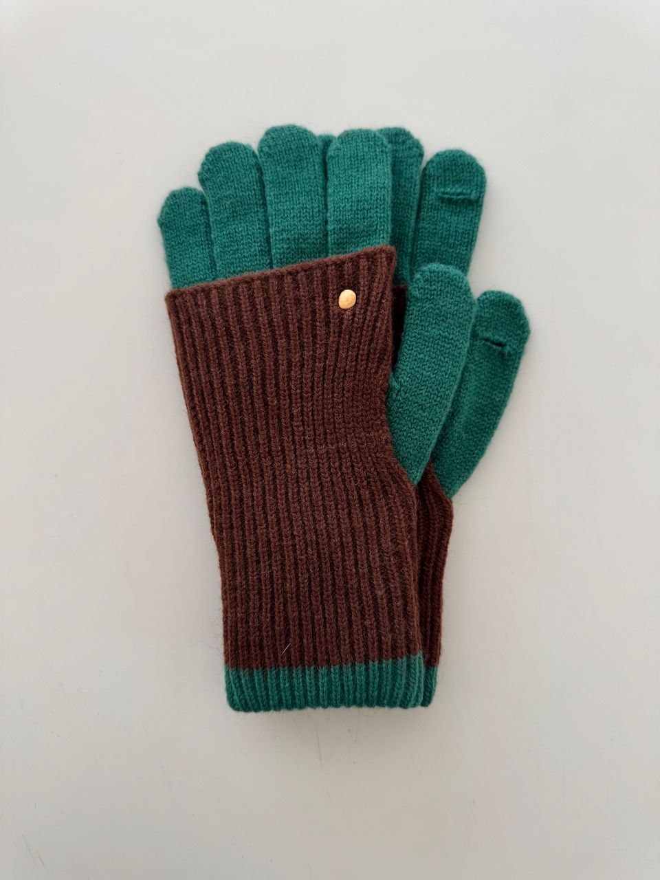 Two In One Rib Gloves and Mittens GLO22