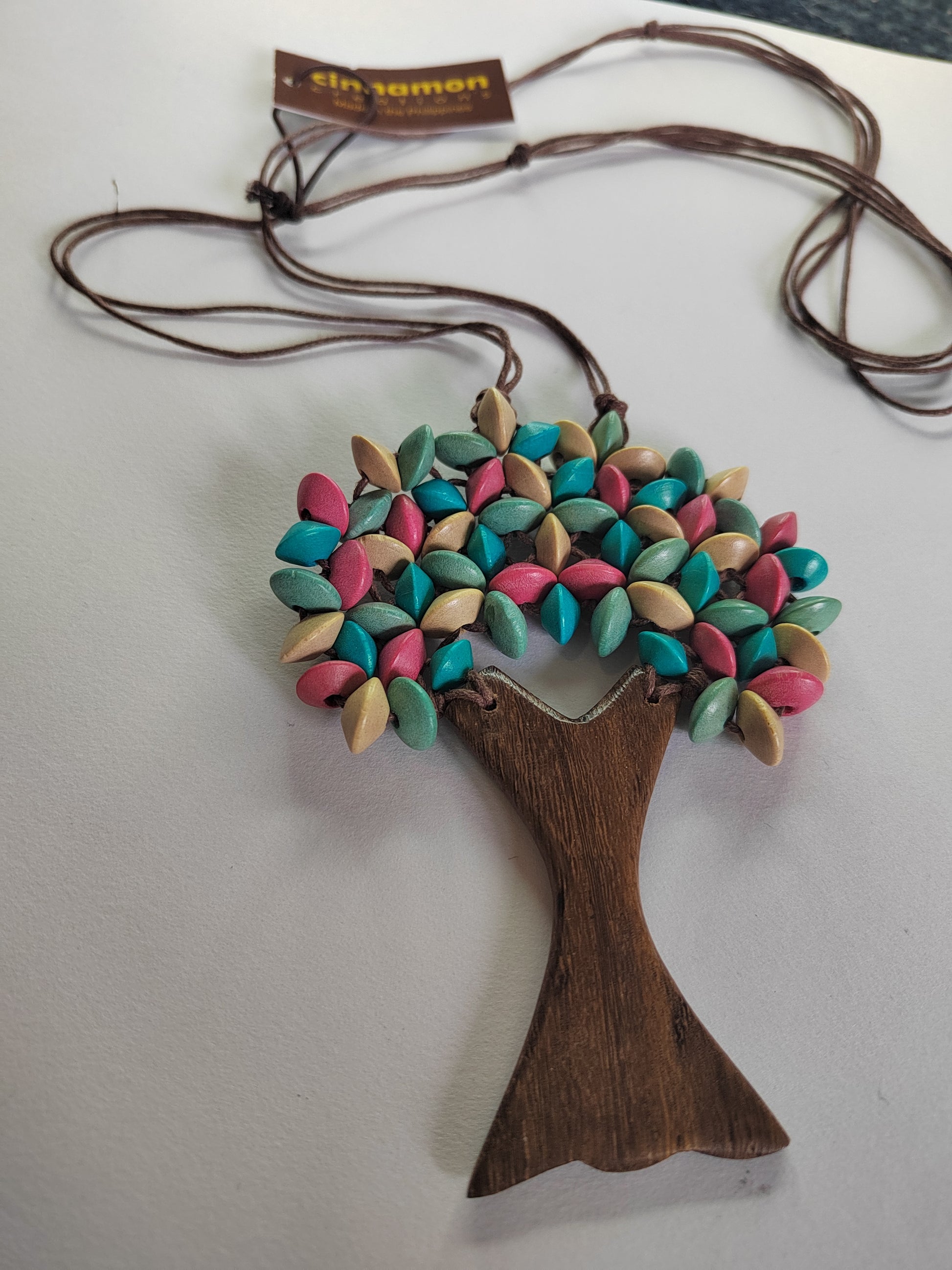 Colourful Tree of Life Necklace N6-6265