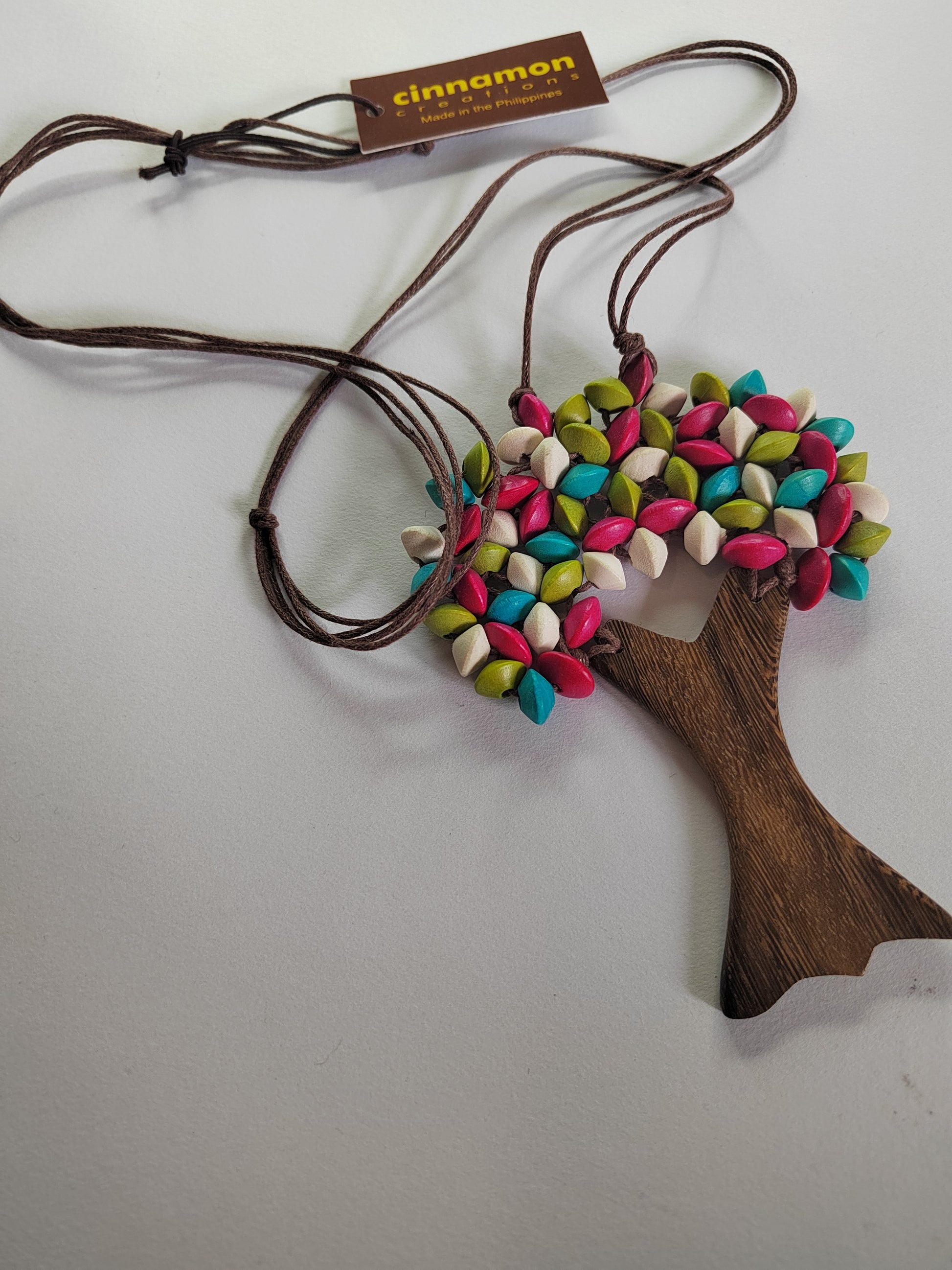 Colourful Tree of Life Necklace N6-6265