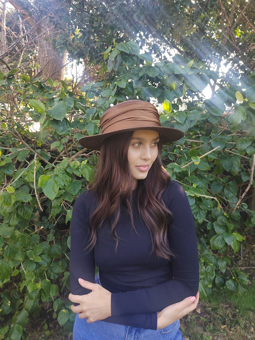 Ribboned Summer Hat - 7243