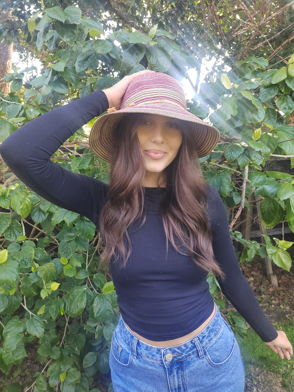 Bucket Summer Beach Hat - 7240 Wine