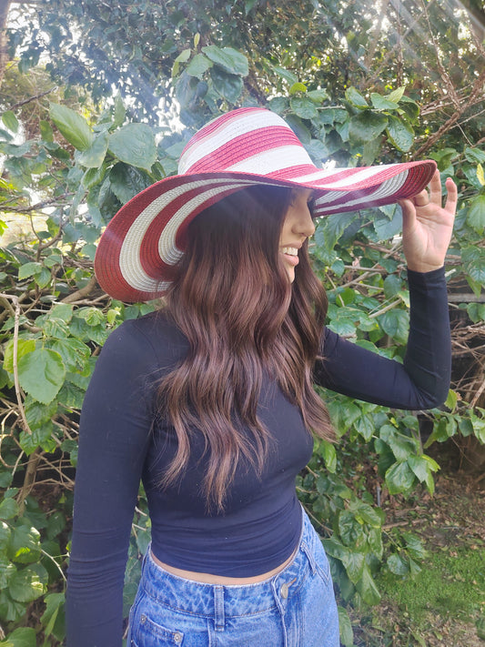 Summer Beach Hat - Red