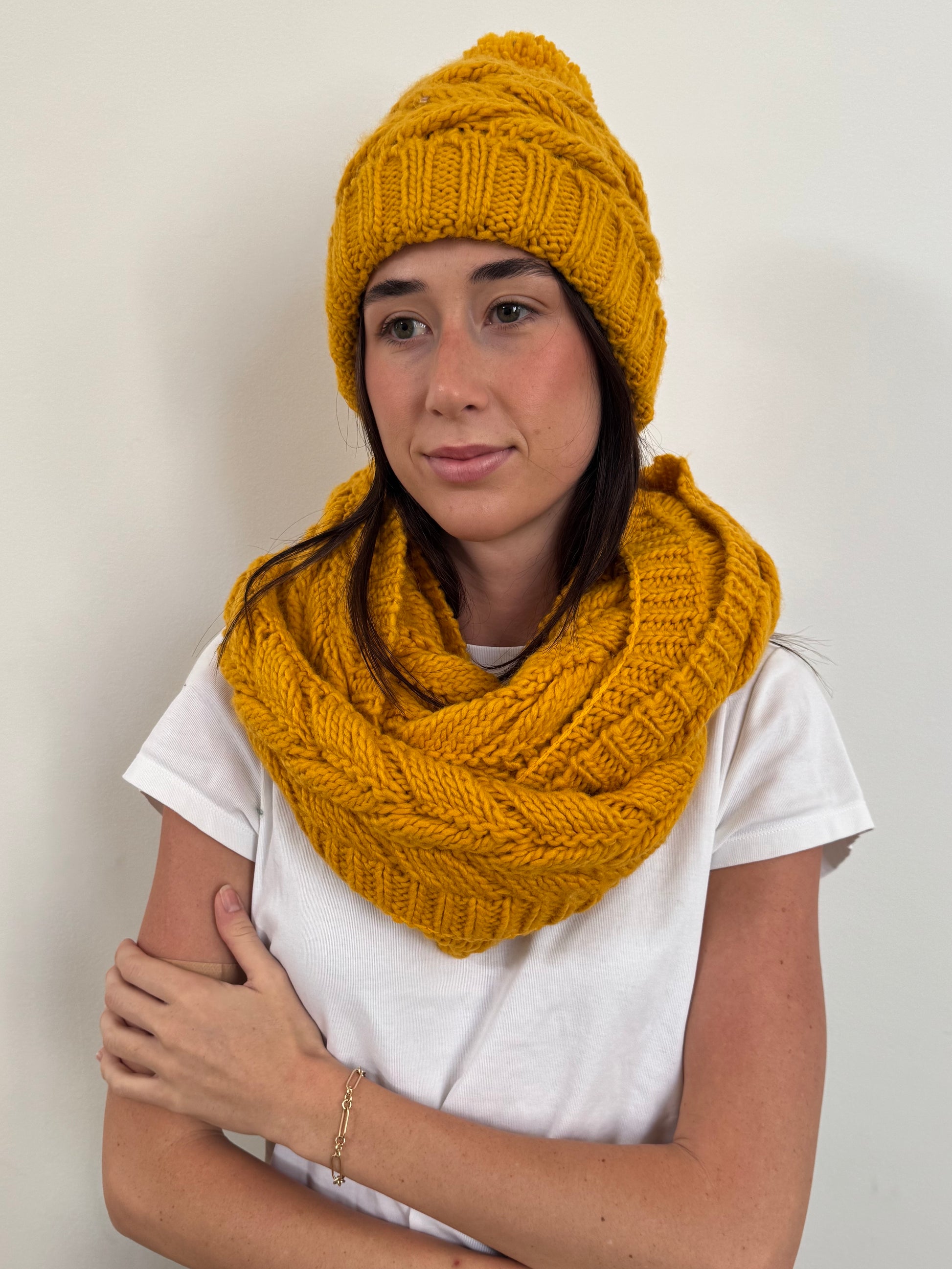 Cable Knit Snood Chunky - Scarf LWK25066