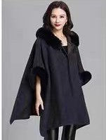 Hooded Faux Fur Cape - MS3033
