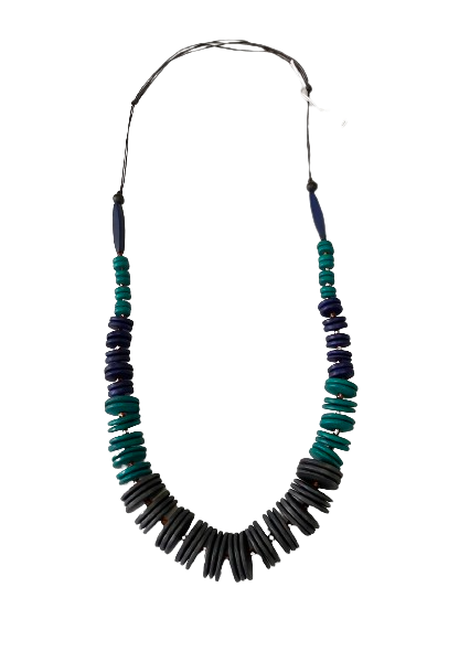 Close Beaded Wooden Necklace N6-5998