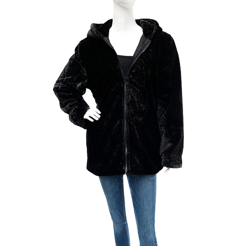 Faux Fur Free Size Zipped Coat PH220509