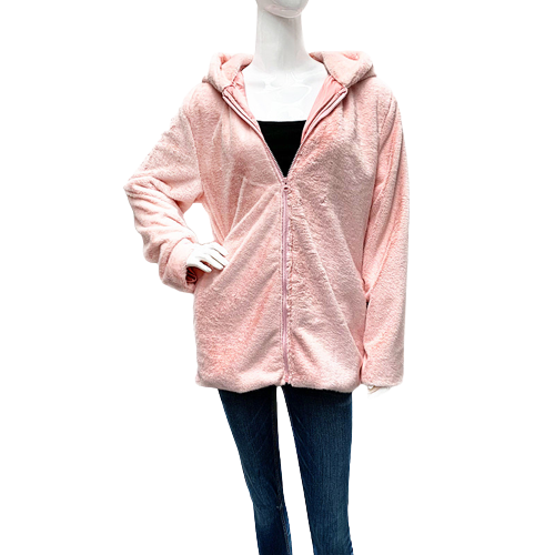 Faux Fur Free Size Zipped Coat PH220509