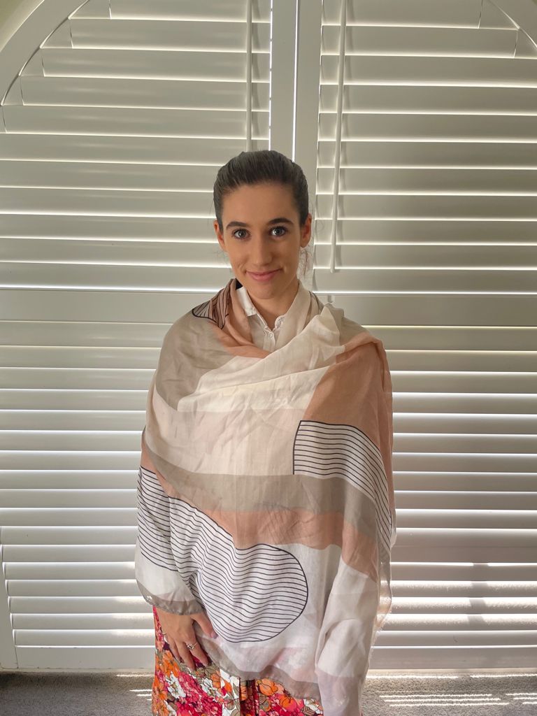 Geometric Print Soft Viscose Scarf 332337