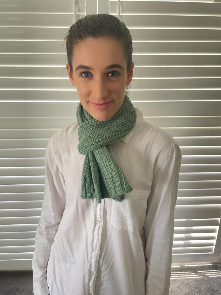 Waffle Rib Short Scarf 332334