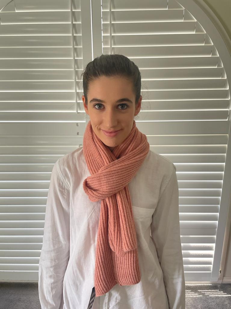 Narrow Rib Scarf - 332328