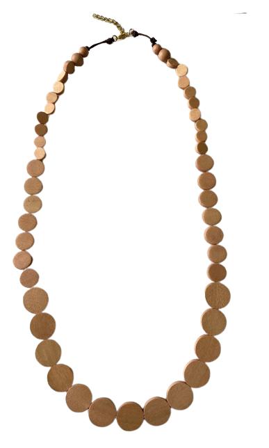 Classic Plain Wooden Bead Necklace N6-6316FY