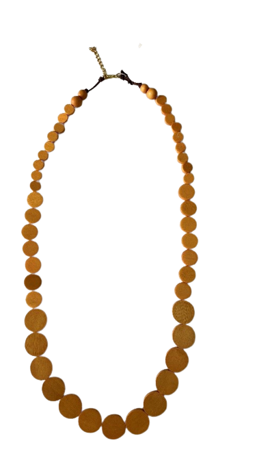 Classic Plain Wooden Bead Necklace N6-6316FY