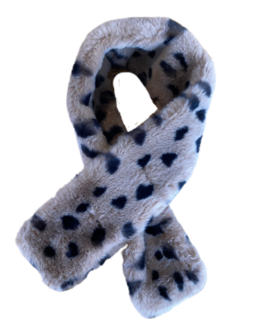 Faux Fur Animal Print Neck Wrap - 332217
