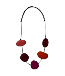 5 Wooden Beads Necklace Multi-Colour n6-2314