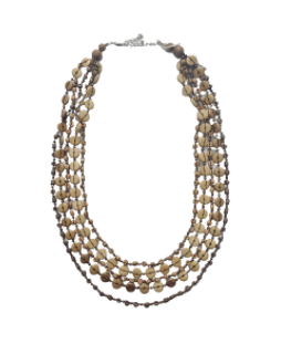 Elegant Layered Beaded Necklace N6-213