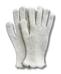 Long rib glove with finger touch hole