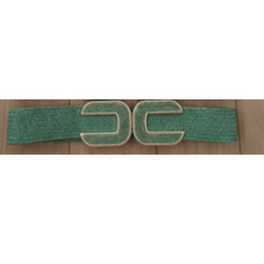 Green Glitter Stretch Belt with Buckle